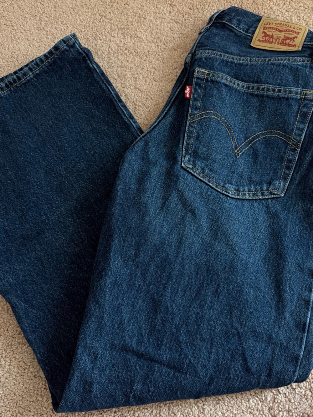 Levi's Men's Deep Indigo Relaxed Jeans